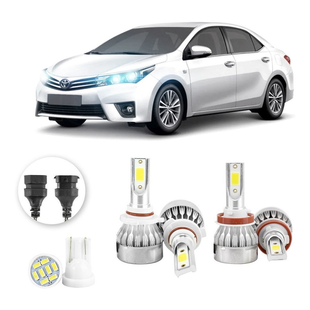 Lampadas Led Toyota Corolla 2015 A 2017 H11 Hb3 20000lm em Oferta na Shopee