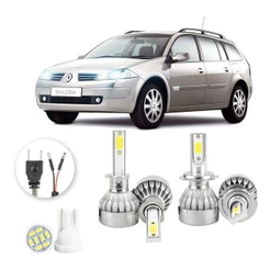 Kit Lampadas Led Renault Grand Tour Todos H1 H7 20000lm