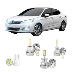 Lampada Led Citroen C4 Lounge 2013 A 2020 H16 H7 H1 20000lm