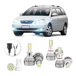 Lampadas Led Toyota Fielder 2004 A 2008 H3 Hb3 Hb4 20000lm