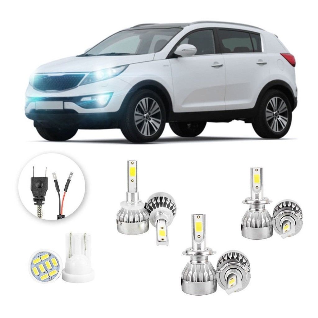 Kit Lampadas Led Kia Sportage 2011 A 2016 H27 H7 H7 20000lm