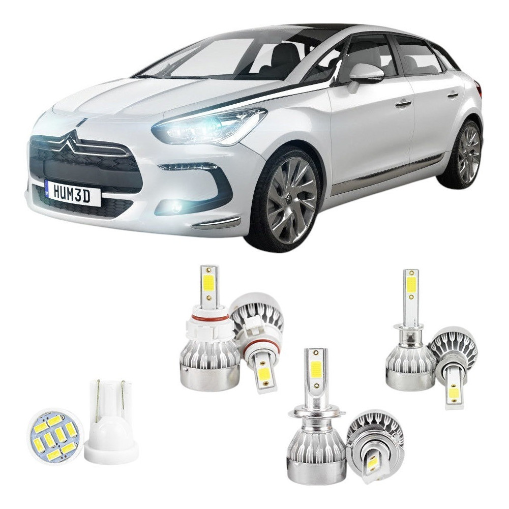 Lampada Led Citroen Ds5 2013 A 2016 H16 H7 H1 20000lm