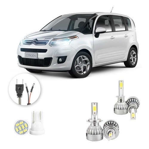 Lampada Led Citroen C3 Picasso 2009 A 2016 H1 H7 20000lm em Oferta na Shopee