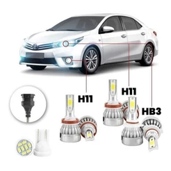 Lampadas Led Toyota Corolla 2018 20000lm Alto+baixo+milha
