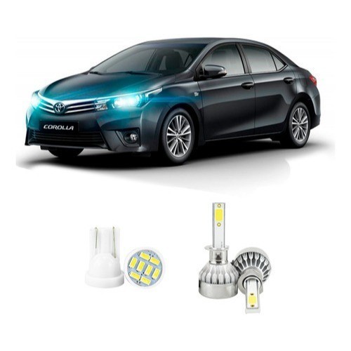 Lampada Led Farol Alto Toyota Corolla 2015-2017 20000lm