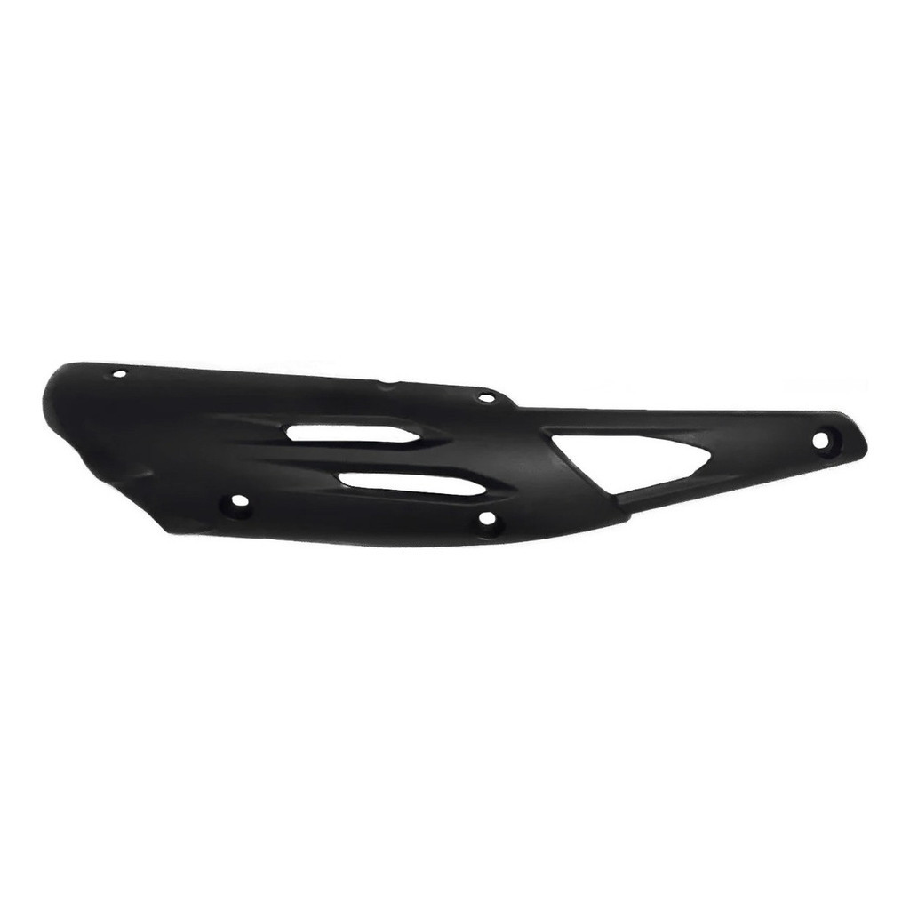 Protetor Escapamento Yamaha Ybr Factor 125 2012 2013 Preto — imagem 2 de 2
