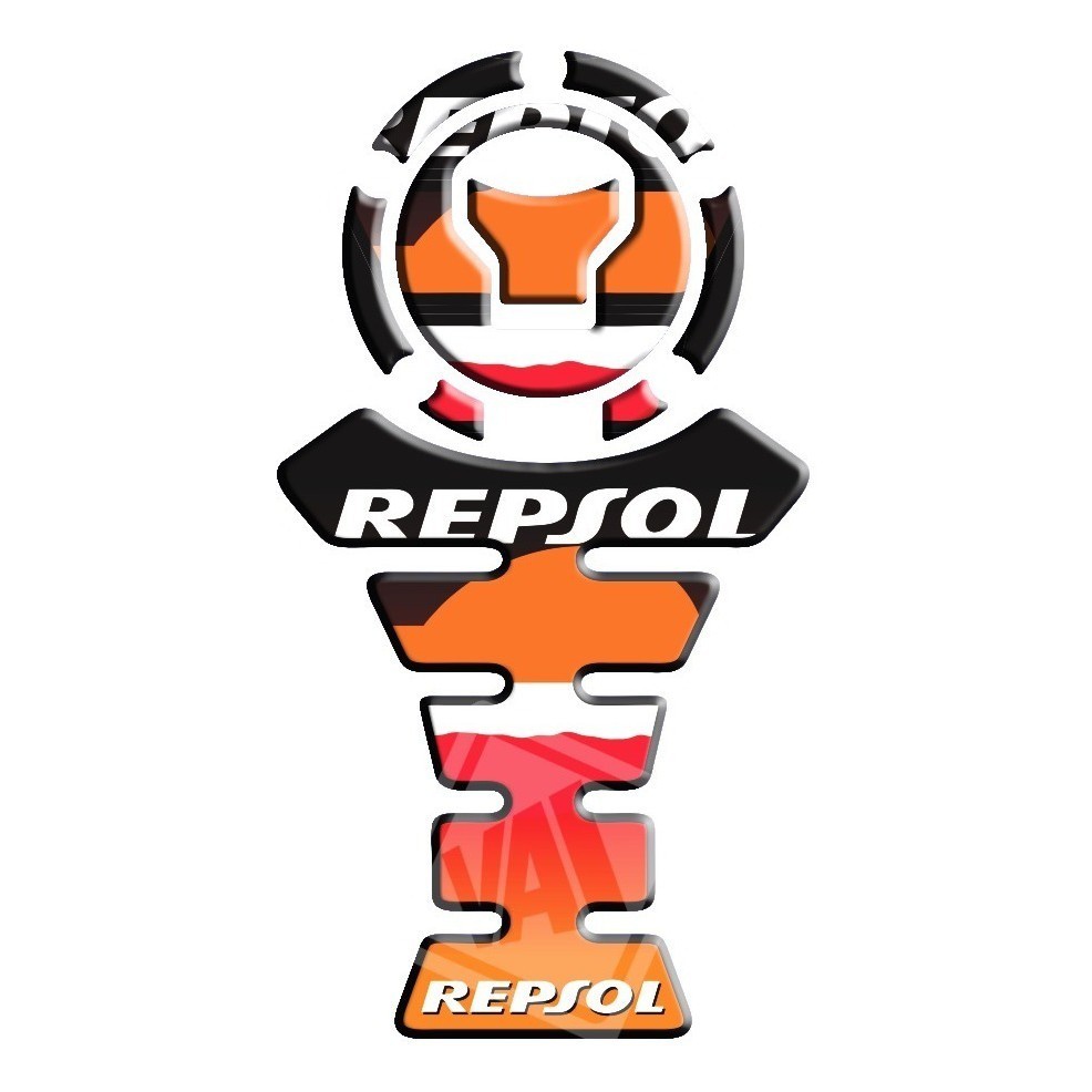 Adesivo Premium Moto Tankpad 3D Protetor Tanque Bocal Fan 125i 160 Titan CB 250 Twister Bros XRE 190 300 650f Repsol