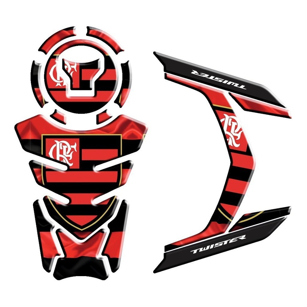 Adesivo Premium Moto Tankpad 3D Protetor Tanque Bocal Rabeta Cb 250 Twister 2016 300