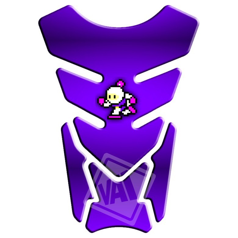Adesivo Premium Moto Tankpad 3D Protetor Tanque Honda Yamaha Bomberman