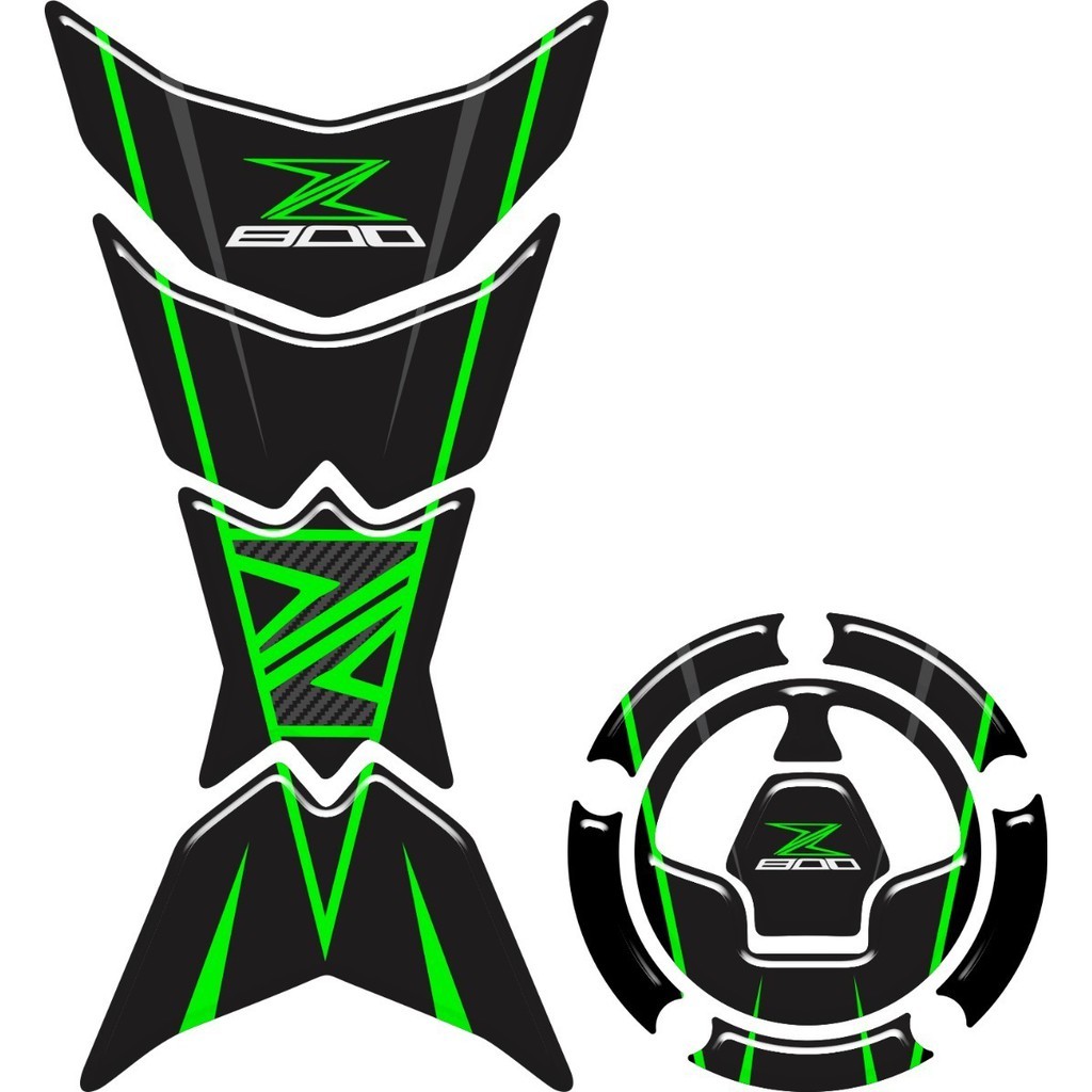 Adesivo Premium Moto Tankpad 3D Protetor Tanque Bocal Kawasaki Ninja Z 800
