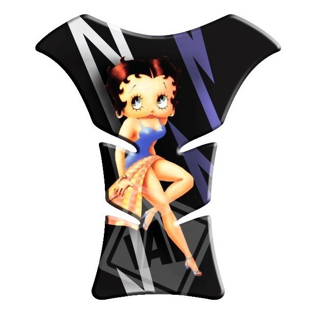 Adesivo Premium Moto Tankpad 3D Protetor Tanque Honda Yamaha Feminino Betty Boop 4