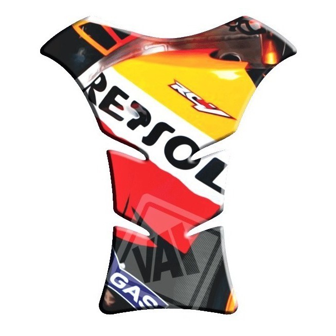 Adesivo Premium Moto Tankpad 3D Protetor Tanque Honda Fan Titan Repsol 27