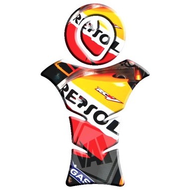 Adesivo Premium Moto Tankpad 3D Protetor Tanque Bocal Fan Titan 125 150 Cb 300 Repsol 9