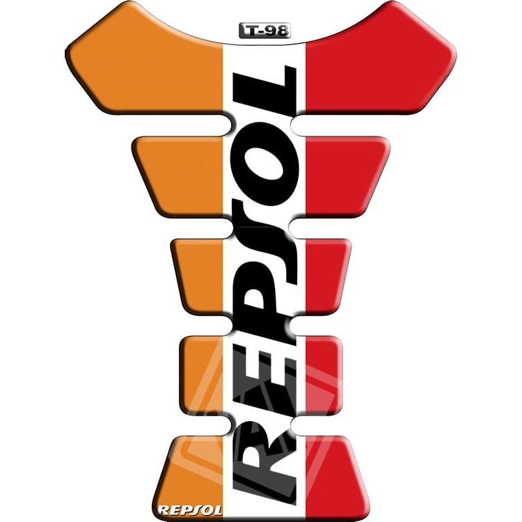 Adesivo Premium Moto Tankpad 3D Protetor Tanque Repsol 2