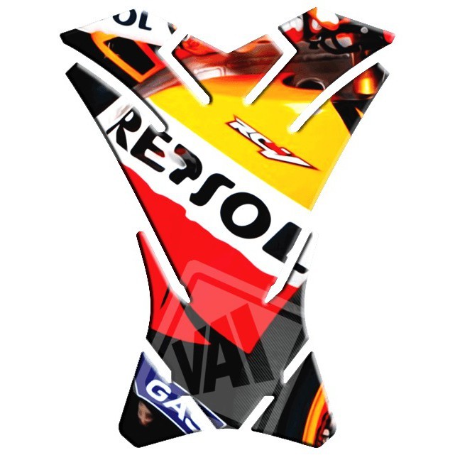 Adesivo Premium Moto Tankpad 3D Protetor Tanque Repsol