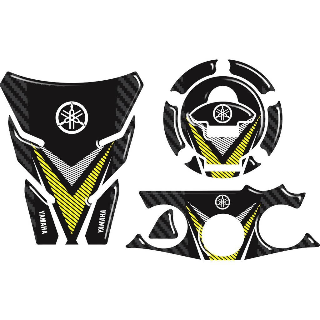 Adesivo Premium Moto Tankpad 3D Protetor Tanque Bocal Yamaha XTZ 250 Lander 2019 2020 2021 120