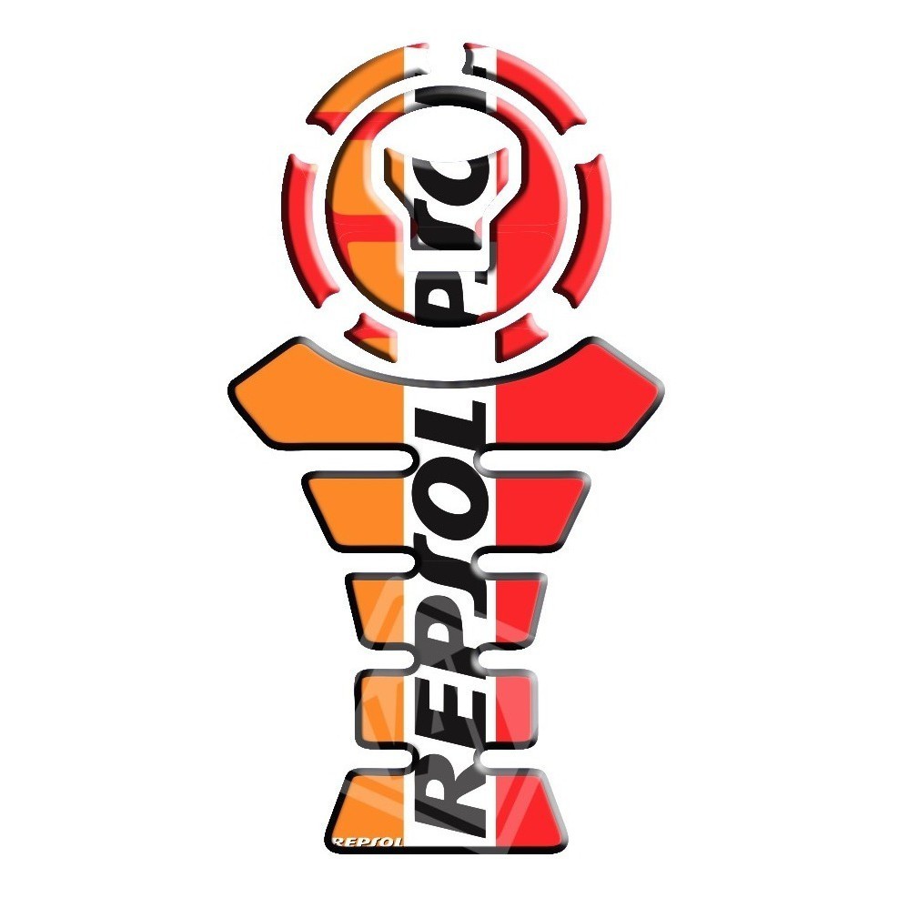 Adesivo Premium Moto Tankpad 3D Protetor Tanque Bocal Fan 125i 160 Titan CB 250 Twister Bros XRE 190 300 650f Repsol 3