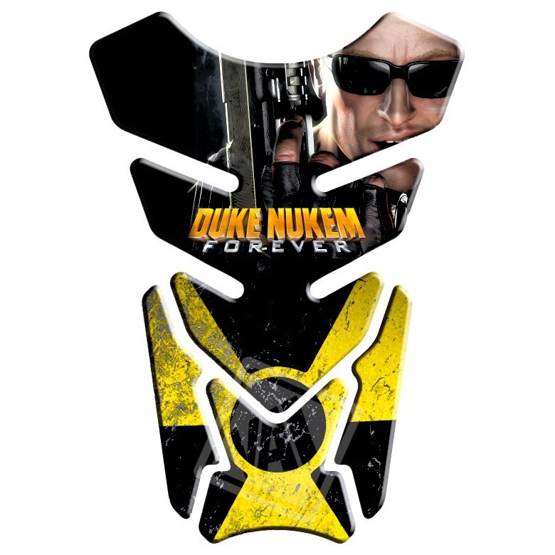 Adesivo Premium Moto Tankpad 3D Protetor Tanque Honda Yamaha Duke Nukem 2