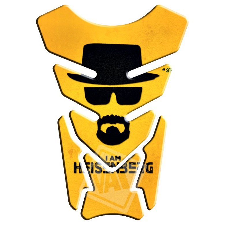 Adesivo Premium Moto Tankpad 3D Protetor Tanque Honda Yamaha Breaking Bad 3
