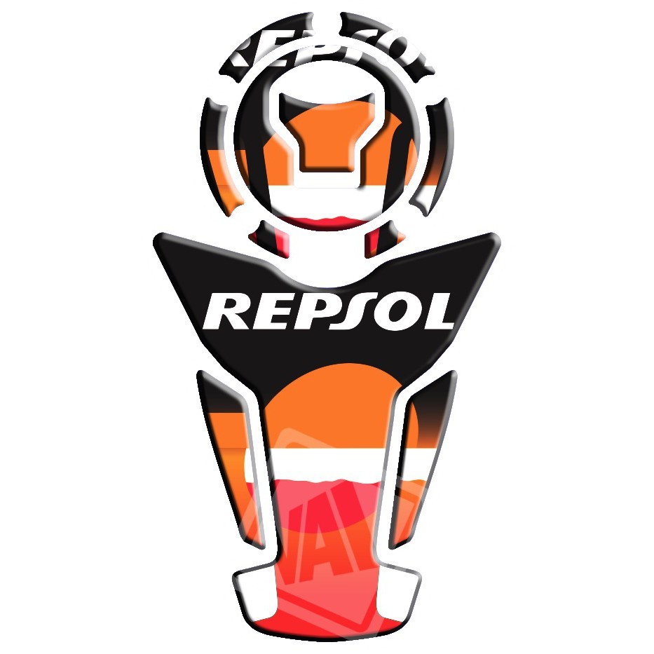 Adesivo Premium Moto Tankpad 3D Protetor Tanque Bocal Fan 125i 160 Titan CB 250 Twister Bros XRE 190 300 650f Repsol 2