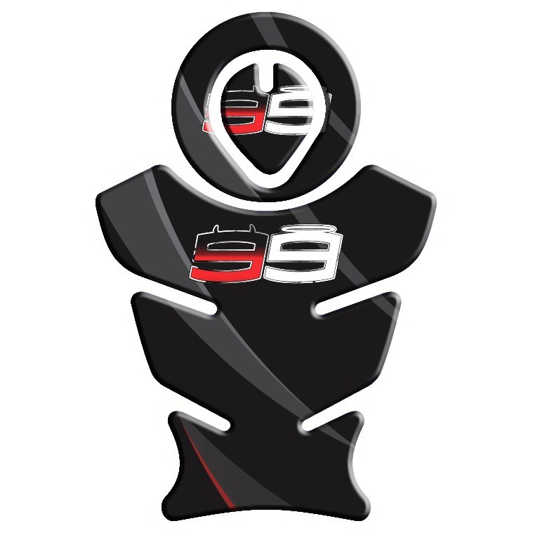 Adesivo Premium Moto Tankpad 3D Protetor Tanque Bocal Yamaha XTZ 250 Lander Jorge Lorenzo 99