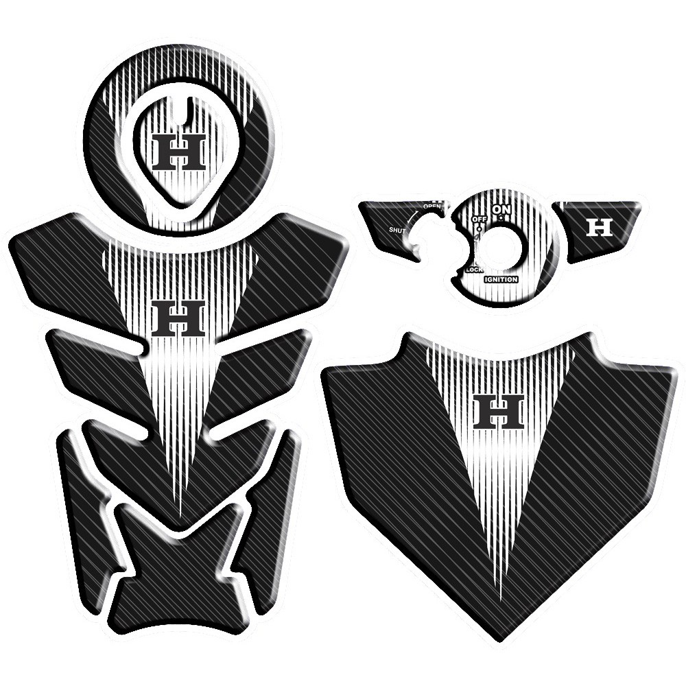 Adesivo Premium Moto Tankpad 3D Protetor Tanque Bocal Rabeta Mesa Ignição Cb 300 130