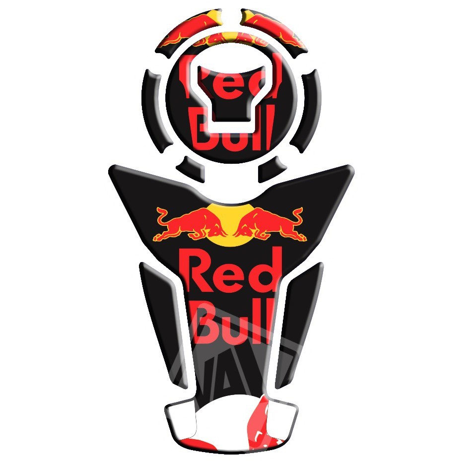 Adesivo Tankpad 3D Protetor Tanque Bocal Fan 125i 160 Titan CB 250 Twister Bros XRE 190 300 650f Red Bull 14
