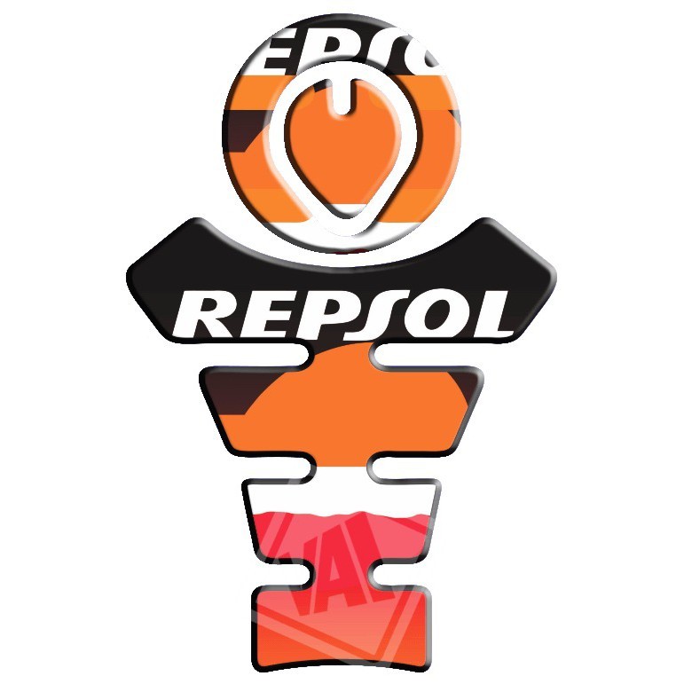 Adesivo Premium Moto Tankpad 3D Protetor Tanque Bocal Yamaha XTZ 250 Lander Repsol