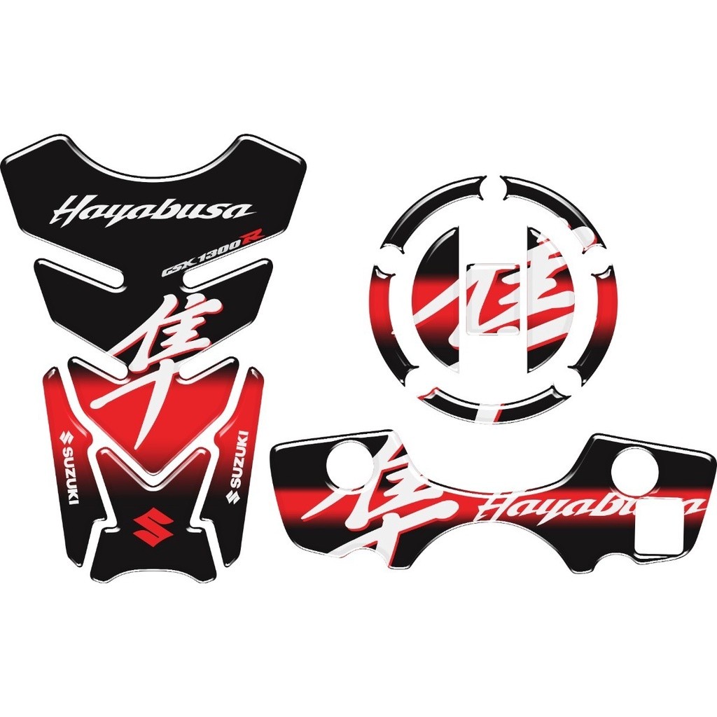 Adesivo Premium Moto Tankpad 3D Protetor Tanque Bocal Mesa Suzuki Hayabusa 1300