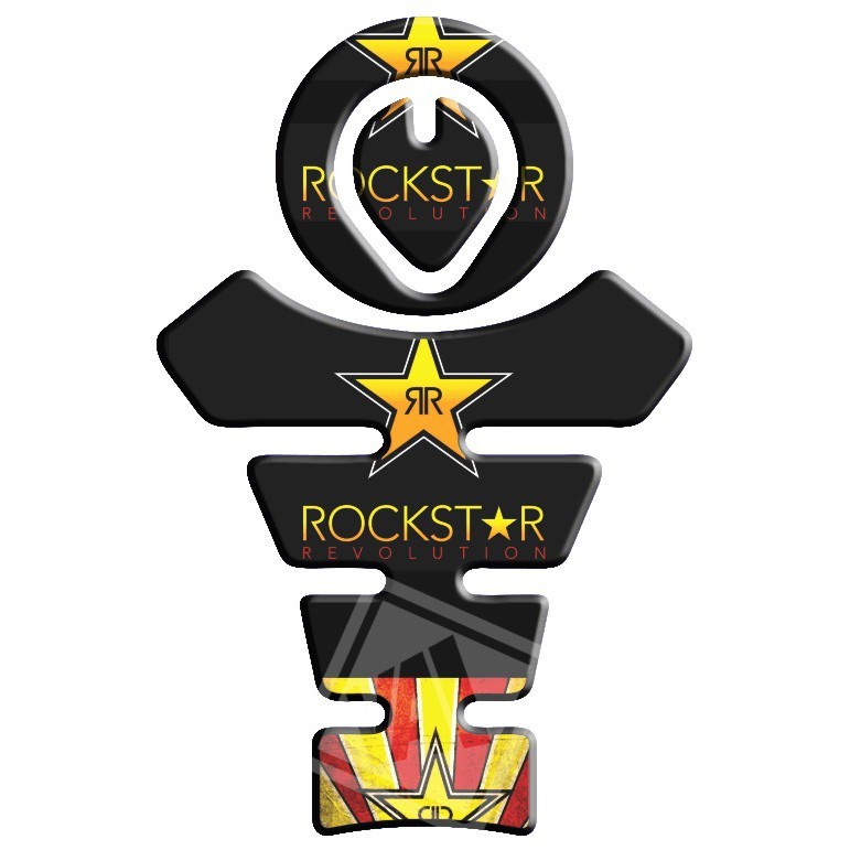 Adesivo Premium Moto Tankpad 3D Protetor Tanque Bocal Yamaha XTZ 250 Lander Rockstar