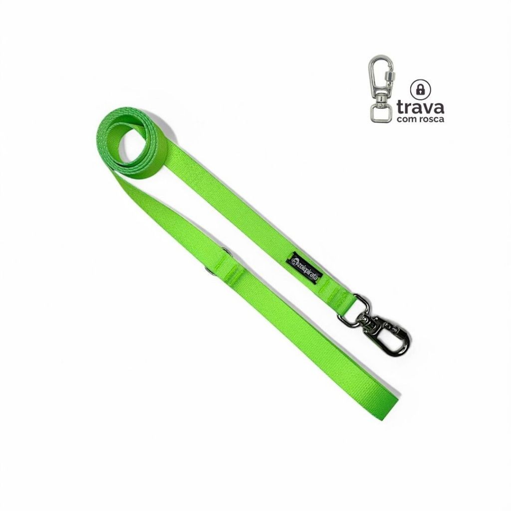Guia Longa para Cachorro 10 Metros | Treinamento e Passeio | Antienrosco | Neon Verde