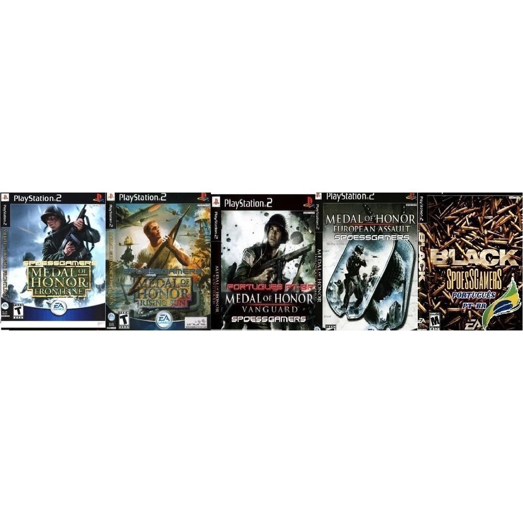 Jogos Call Of Duty Medal Of Honor Black Games GamesPs2X