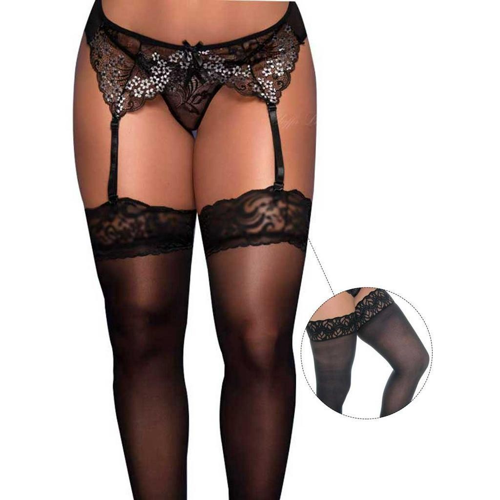 Cinta Liga Sexy Florida Renda Sensual Com Calcinha + Meia