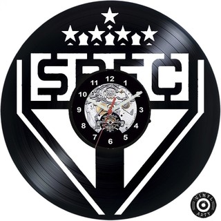Relógio De Parede - Disco Vinil - São Paulo Fc | Vintage Decore