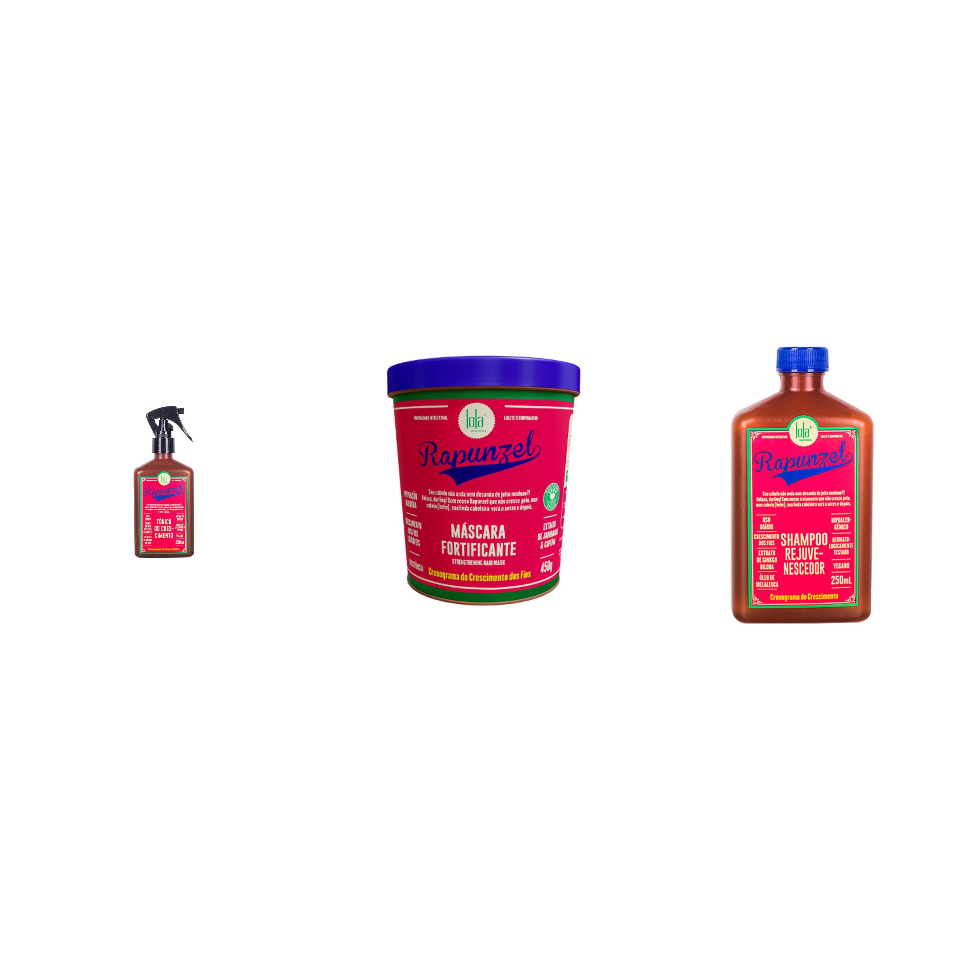 KIT Lola Rapunzel Antiqueda Estimula Crescimento(3 Produtos)