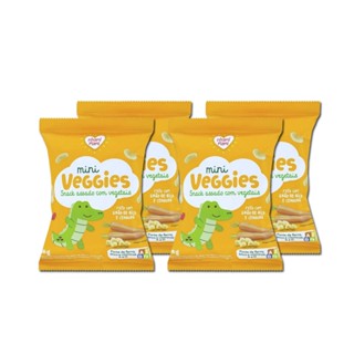 Kit c/ 4 unid. Biscoito Veggies Nhami Mami Grao Bico Cenoura 15G