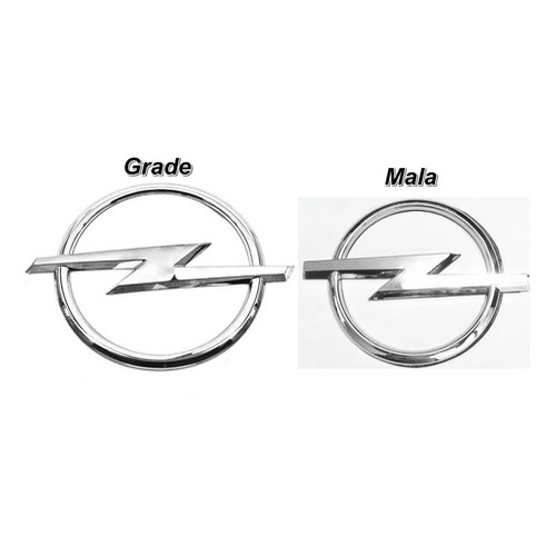 Emblema Dianteiro Grade E Mala Opel Cromado 8070/8071 em Oferta na Shopee