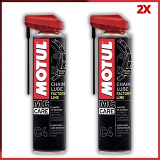 Kit Spray Lubrificante Corrente Motul C4 400ml 2 Unidades em Oferta na Shopee