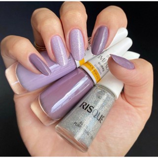 Kit 3 Esmalte Impala Zaz , Audrey e Risque As Mil Purpurinas ( Combinação de Esmalte)