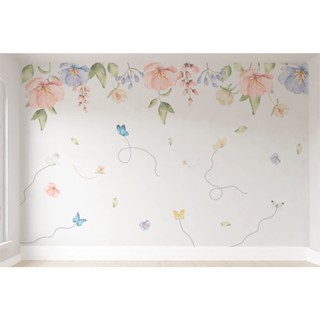 Papel de Parede Jardim Floral Menina Infantil VR567 M²