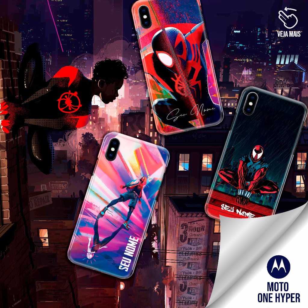 Capa Capinha  - Moto One Hyper - Homem Aranha