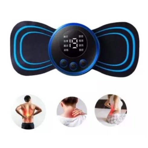 Mini Massageador Elétrico Portátil Cervical EMS