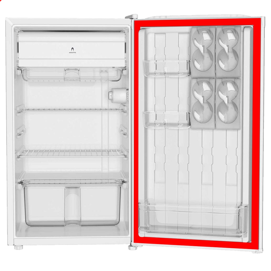 Borracha Gaxeta Brastemp Bra08 Bra08a 80L 80 Litros Refrigerador Frigobar Retrô da Porta 58x45