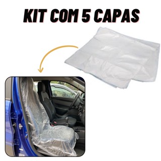Kit 5 Capas de Banco Automotivo em Plástico