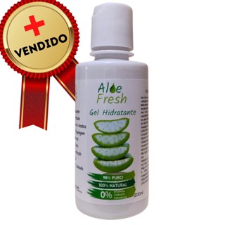 Gel Aloe Fresh Prensado a Frio - Hidratação Intensa para Cabelo e Pele 100% Natural - 200g