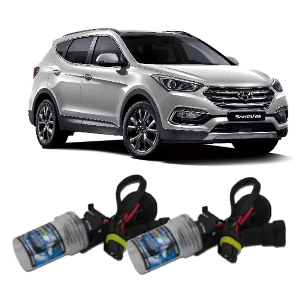 Kit Xenon H27 12v 8000k Hyundai Santa Fé 2006 Até 2013
