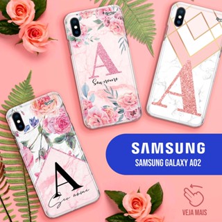 Capa Capinha - Samsung Galaxy A02 - Letra Inicial Personalizada com nome