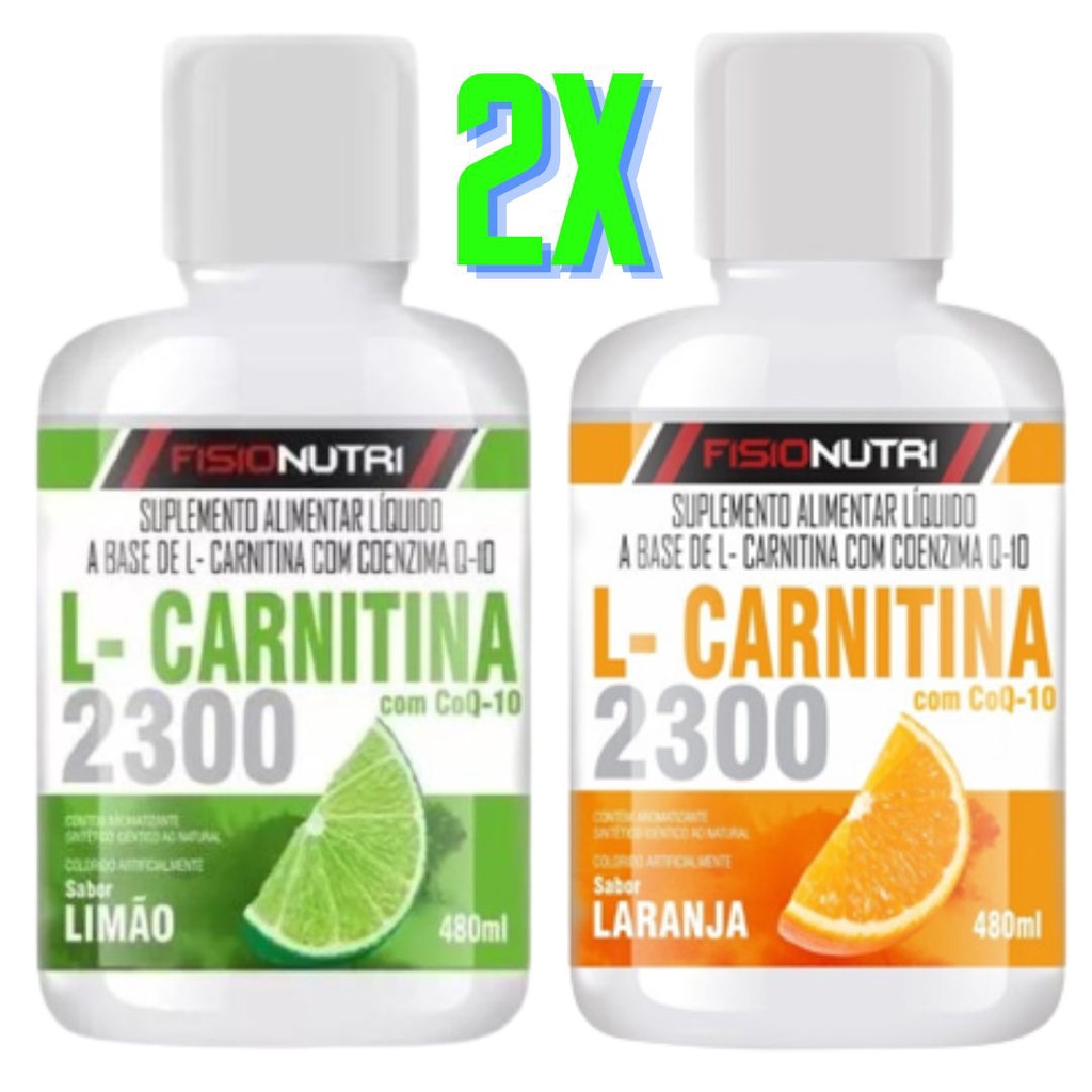 TERMOGENICO L- CARNITINA LIQUIDA 2300MG KIT COM 2- 480 ML em Oferta na Shopee