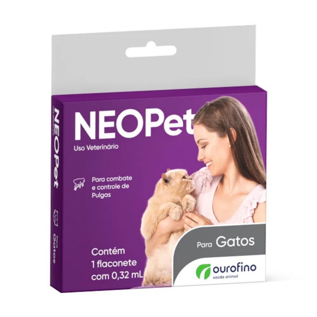 AntiPulgas NEOPet Gatos 0,32ml - Gatos até 8kg