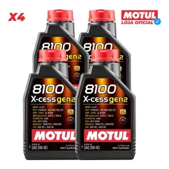 4 Litros Óleo 5w40 Motul 8100 X-cess Gen2 502 00 / 505 00